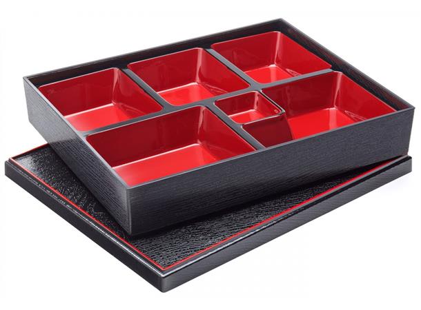 Bentoboks m/6 rom 310x250mm Laget i plastmateriale